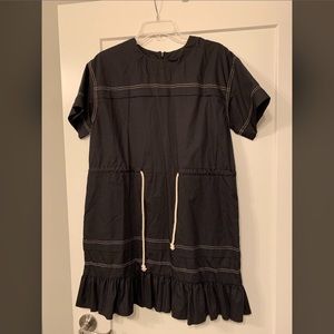NWT navy dress with front tie